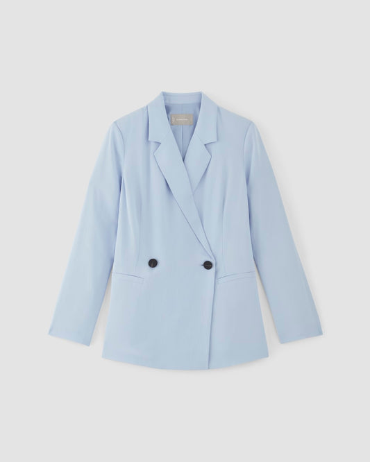 The Drapey Blazer | Chambray Blue