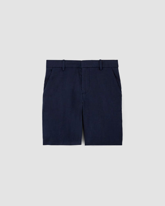 The 7 Linen Trouser Short | Navy