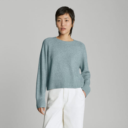 The Cashmere Boxy Crew | Spring Lake Twist