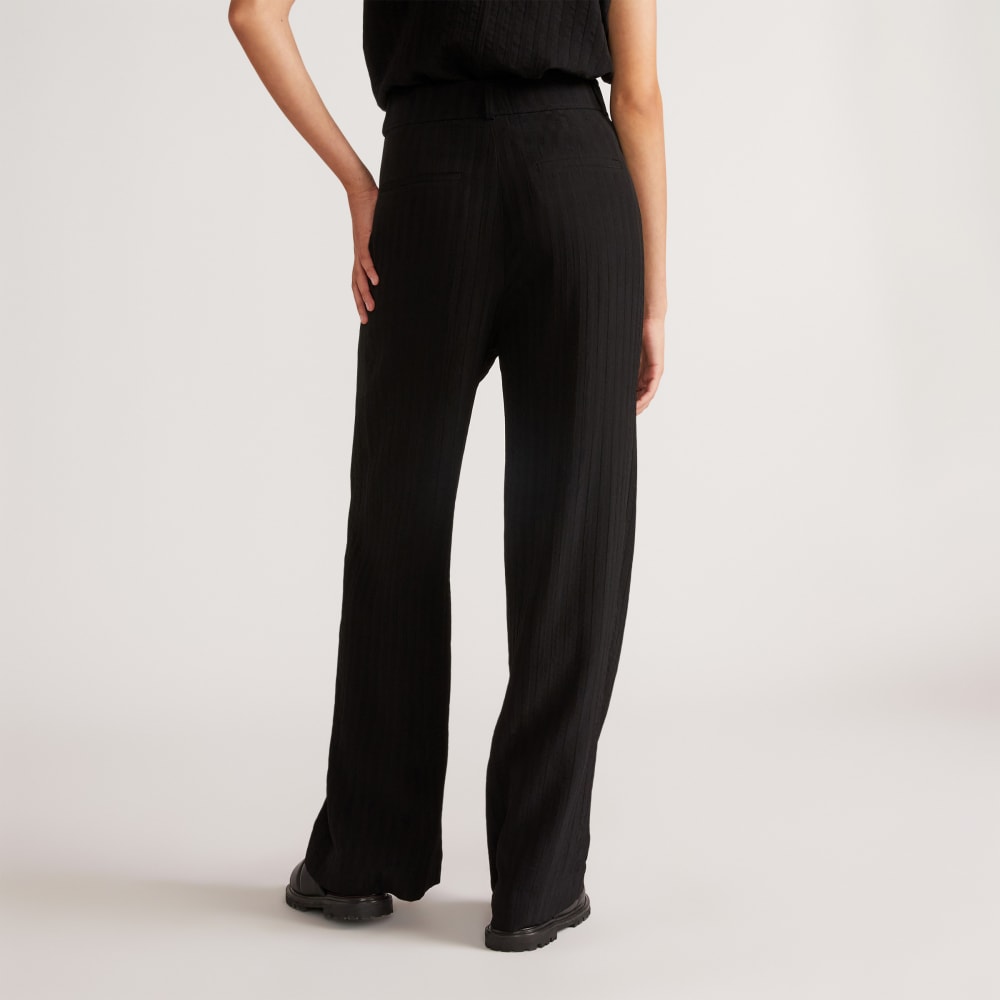 The City Stripe Way-High® Drape Pant | Black