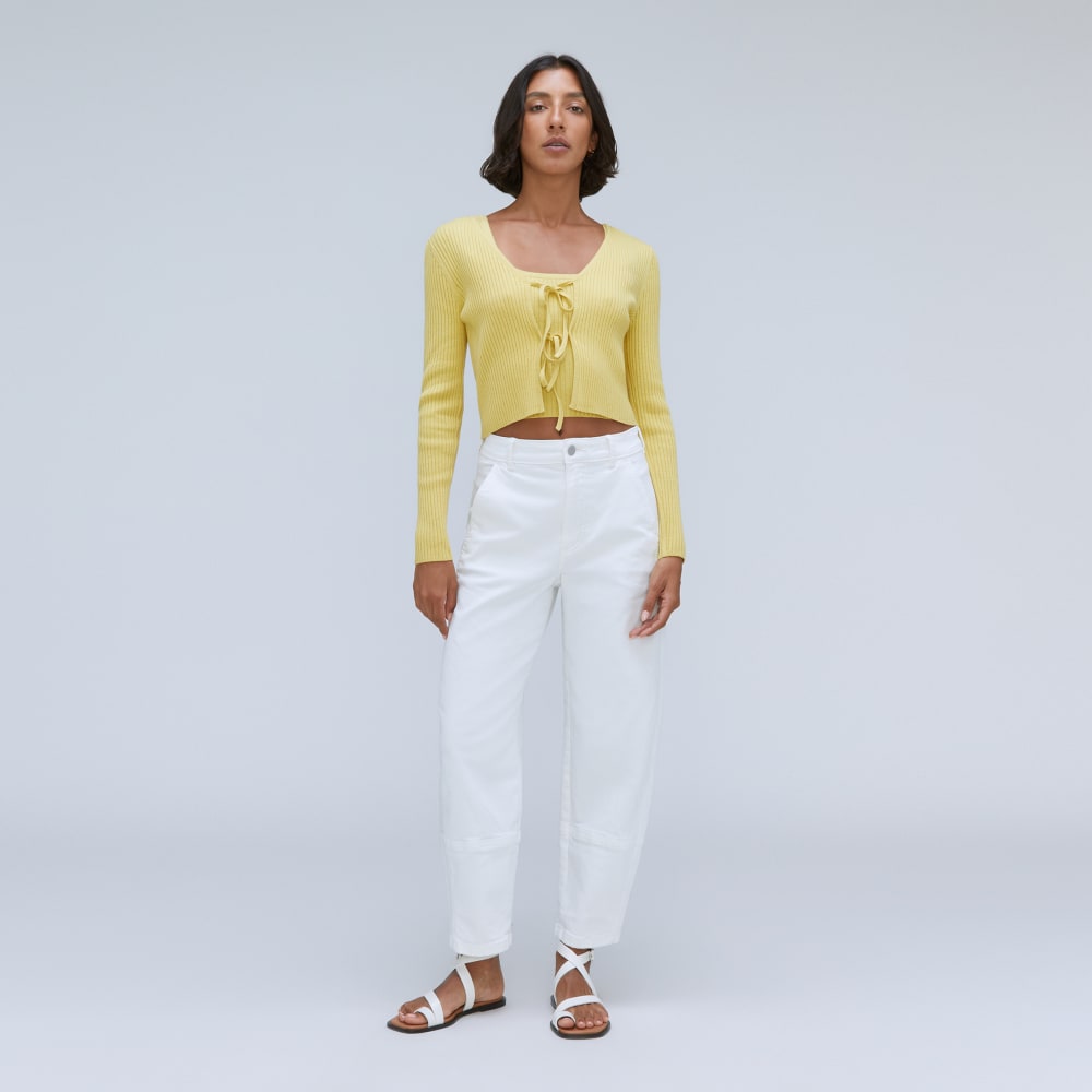 The Cotton-Merino Front-Tie Top | Dandelion