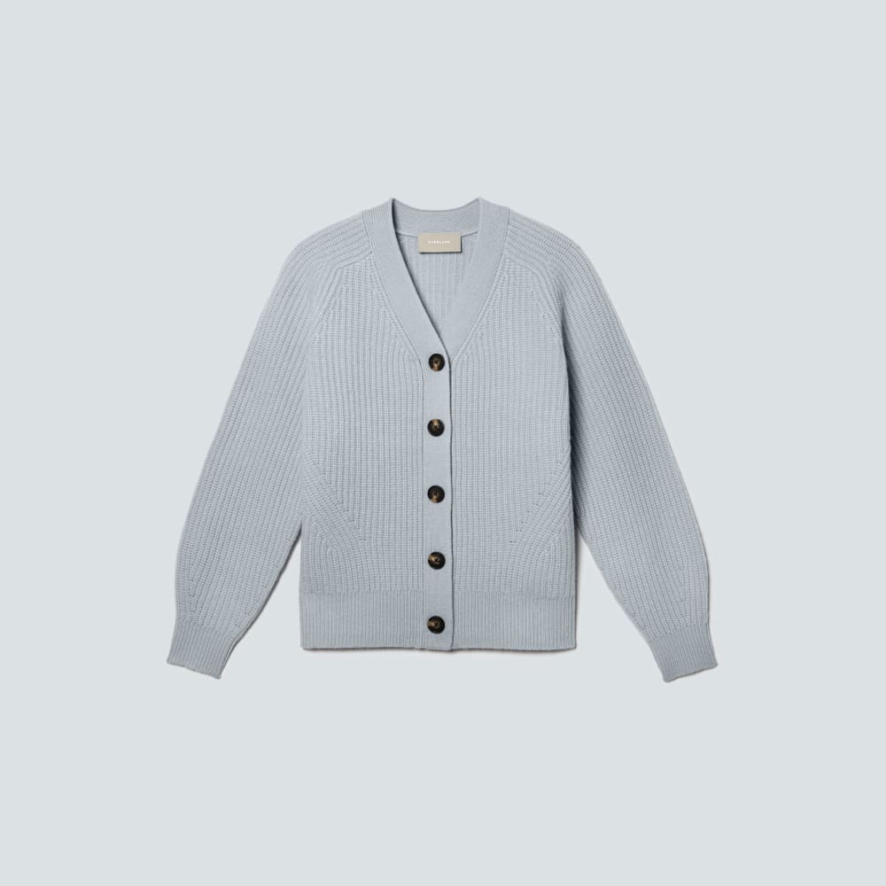 The Felted Merino Cardigan | Sky