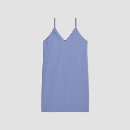 The Poplin Slip Dress | Cornflower Blue