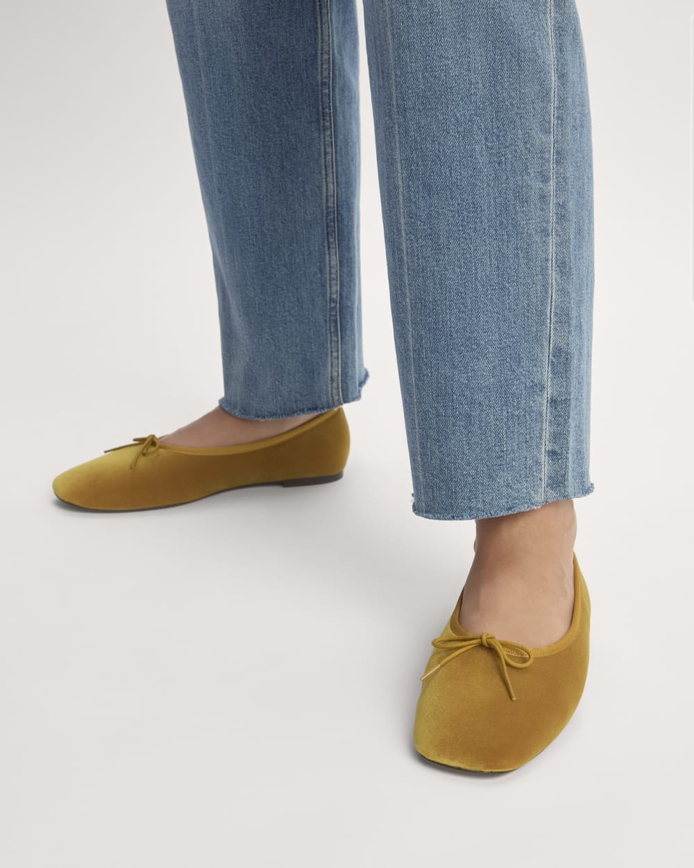 The Day Ballet Flat | Golden Sun Velvet