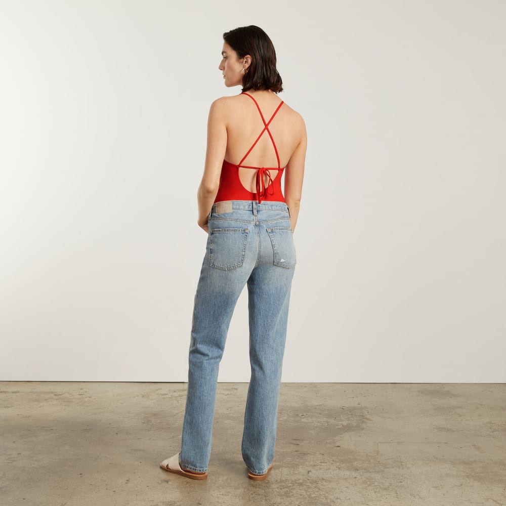 The String One-Piece | Bright Red