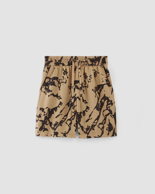 The Vacation Short | Black / Cornstalk Abstract