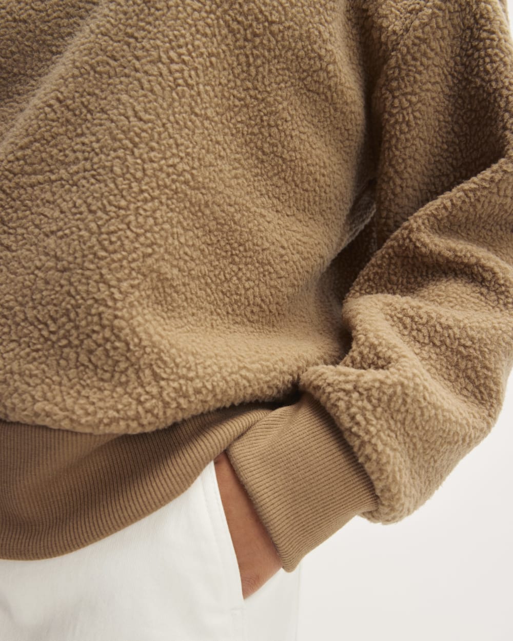 The ReNew Fleece Oversized Crew | Tiger's Eye