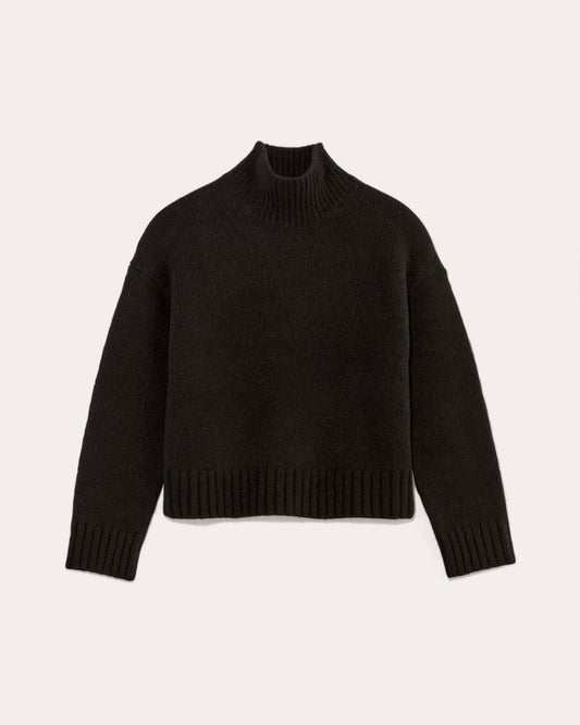 The Cloud Oversized Turtleneck | Black
