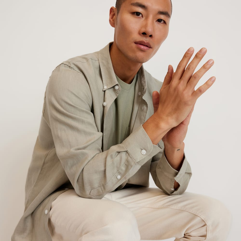 The Classic Shirt in Linen | Seagrass