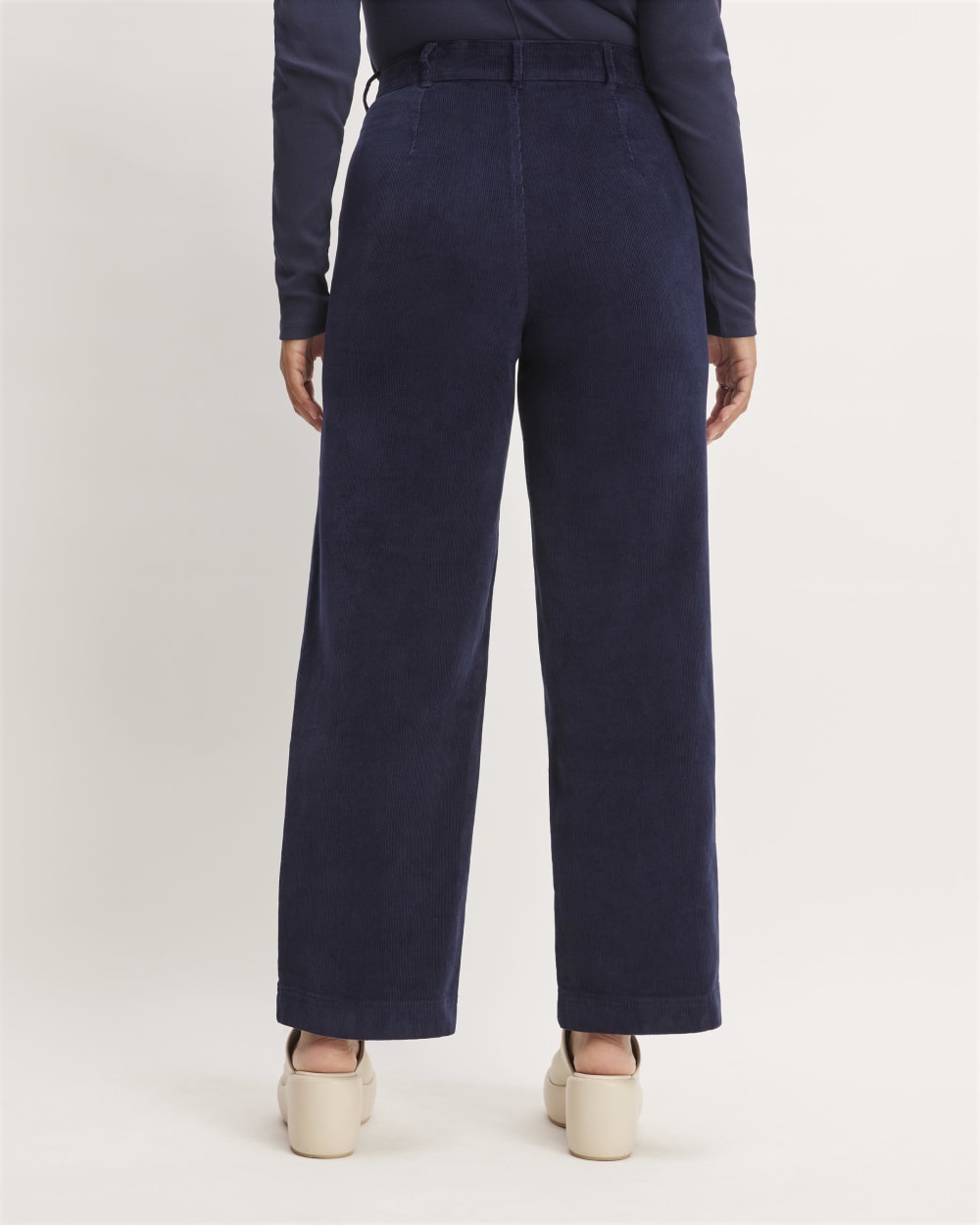 The Corduroy Wide-Leg Pant | Navy