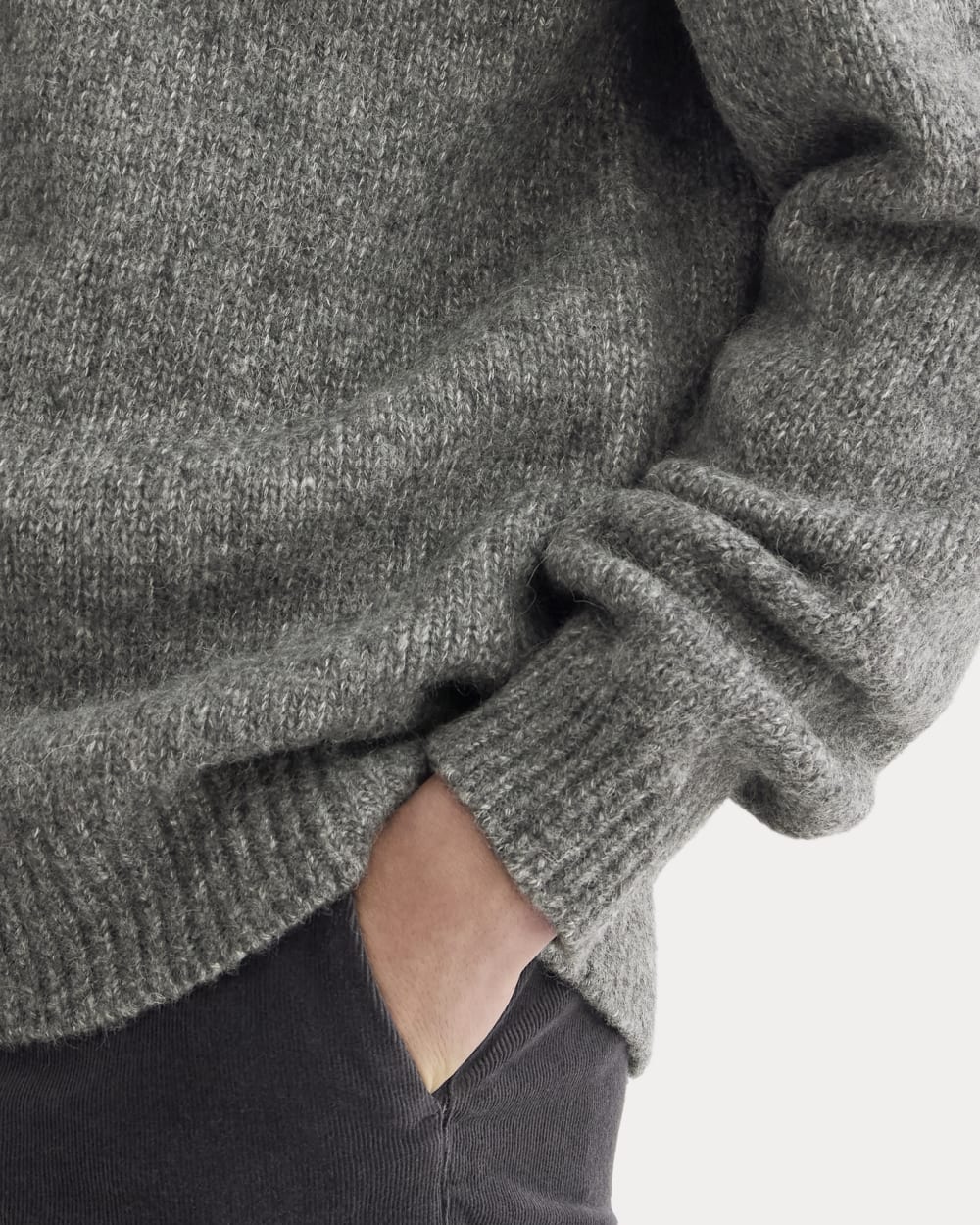 The Cloud Crewneck Sweater | Heather Charcoal
