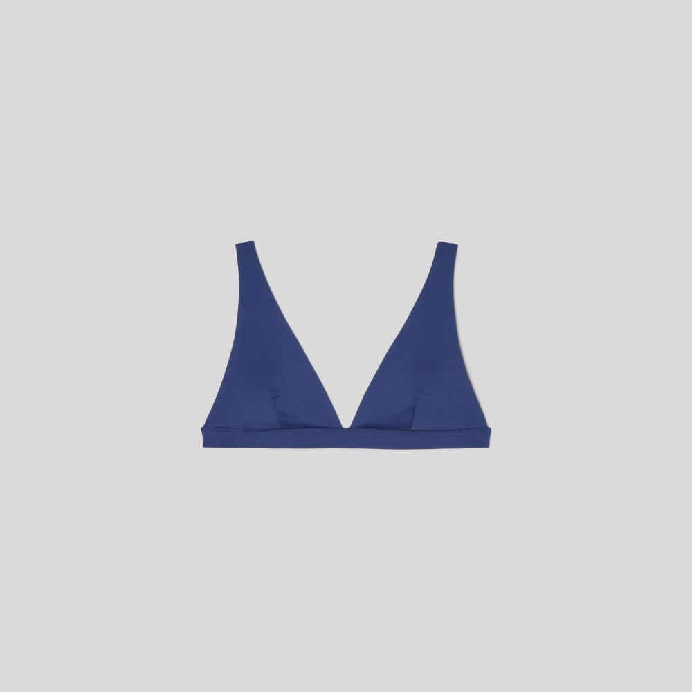 The ReNew Plunge Triangle Top | Navy