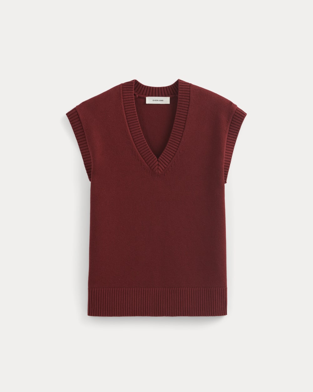 The Boxy Vest in Everyday Cotton | Merlot