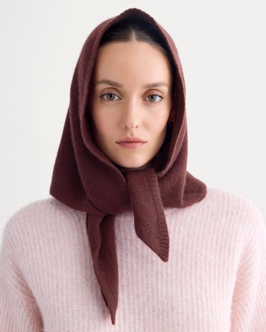 Cashmere Lovergirl Large Kerchief | Burgundy