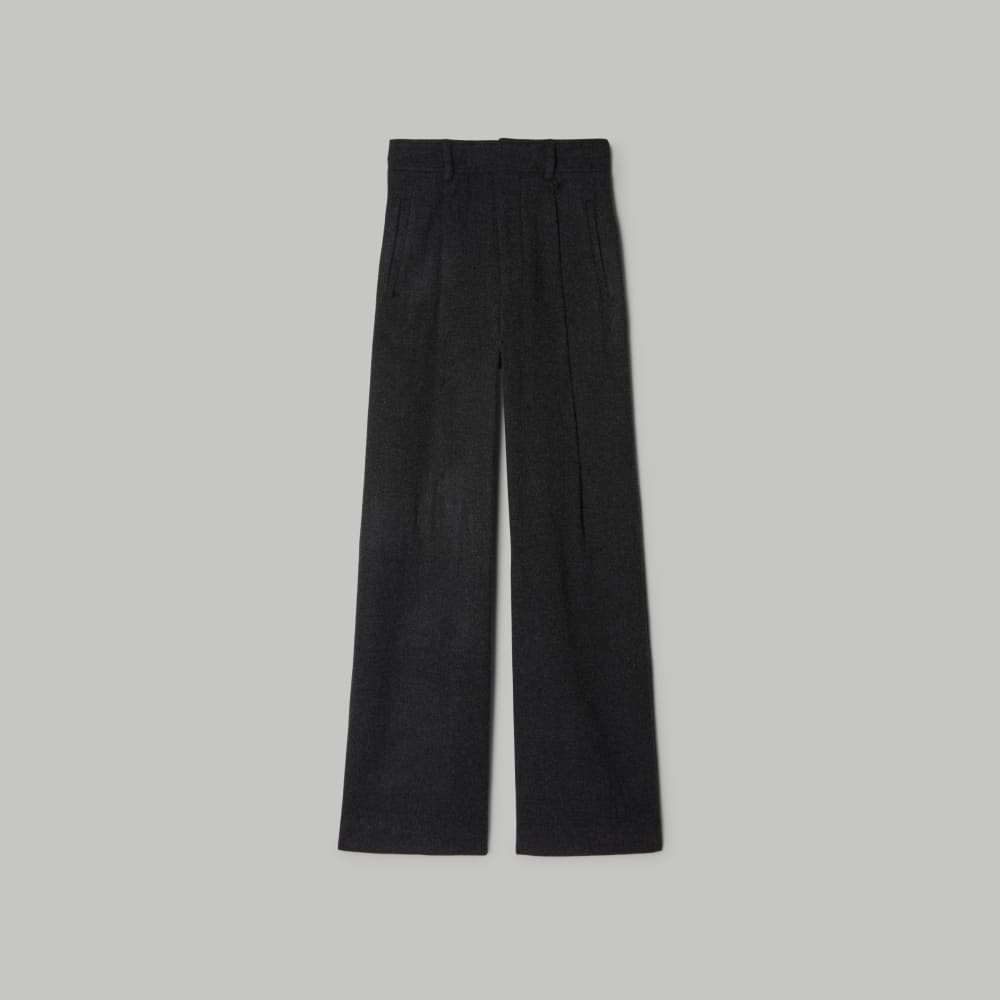 The ReWool® Way-High Drape Pant | Heathered Charcoal