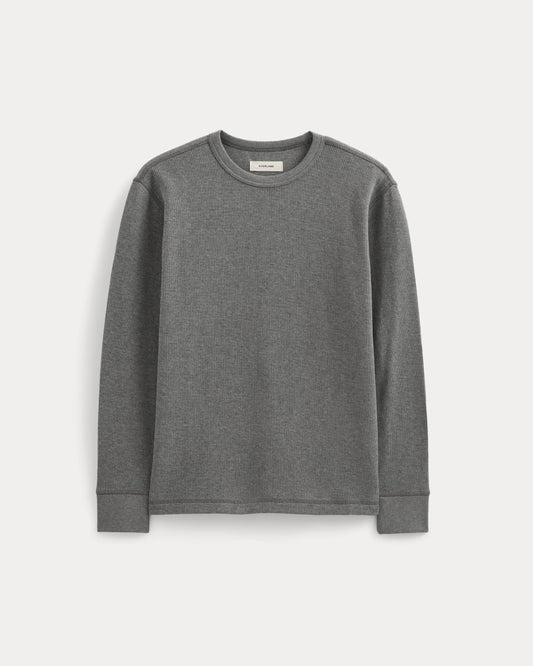 Thermal Crew in Cozy Waffle | Heathered Charcoal