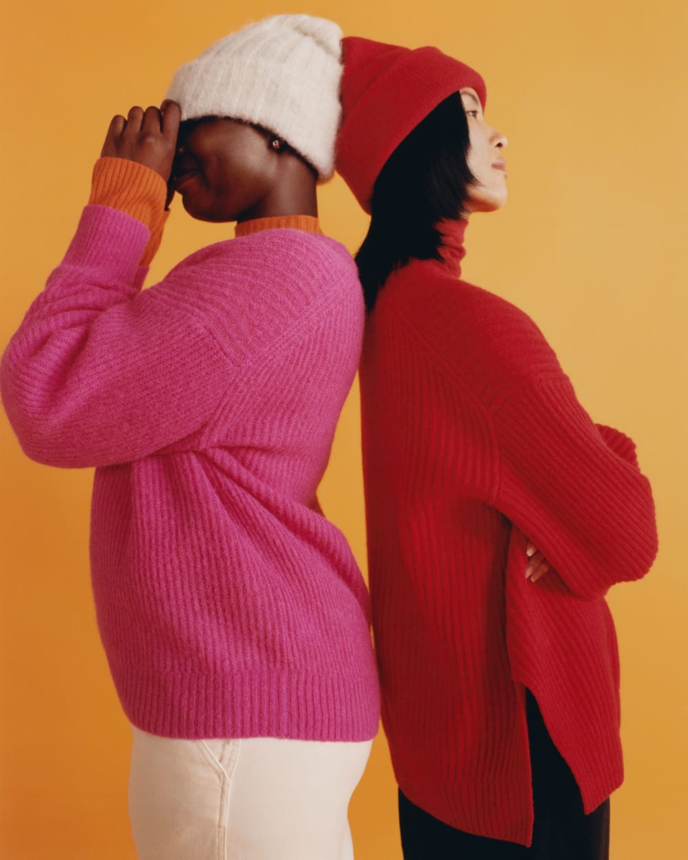 The Oversized Crew in Luxe Merino | Classic Red