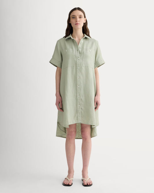 The Daytripper Dress in Linen | Seagrass
