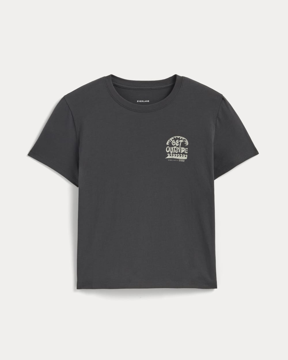 The Everlane x Parks Project Box-Cut Tee | Forged Iron / Natural