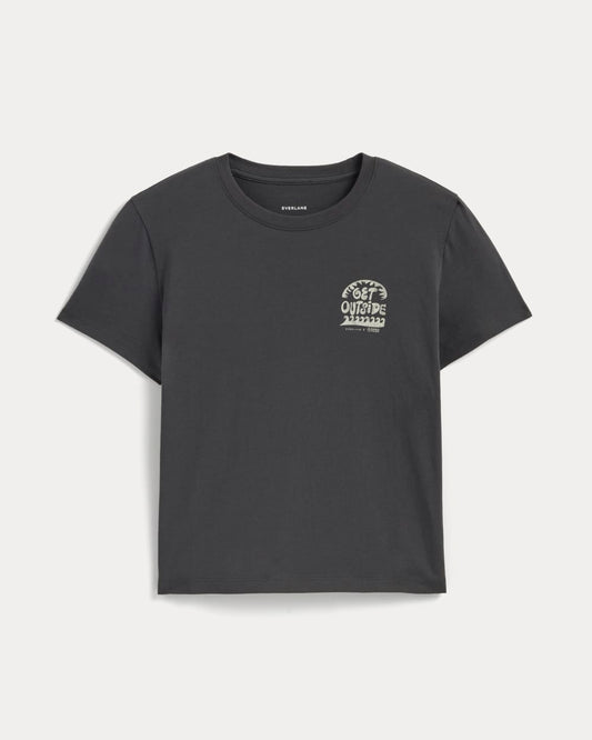 The Everlane x Parks Project Box-Cut Tee | Forged Iron / Natural