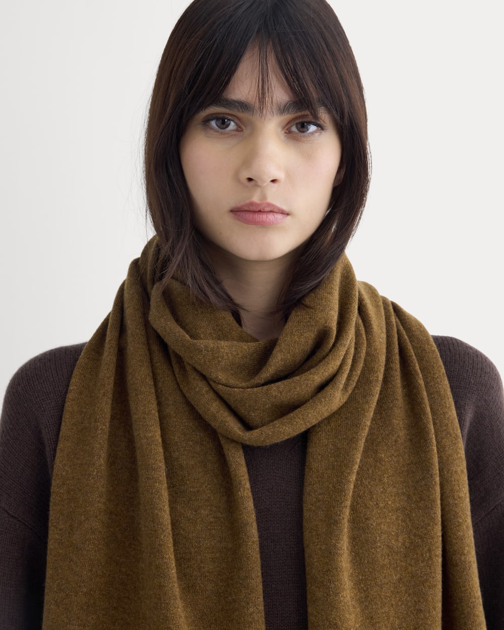 The Cashmere Scarf | Heathered Toffee