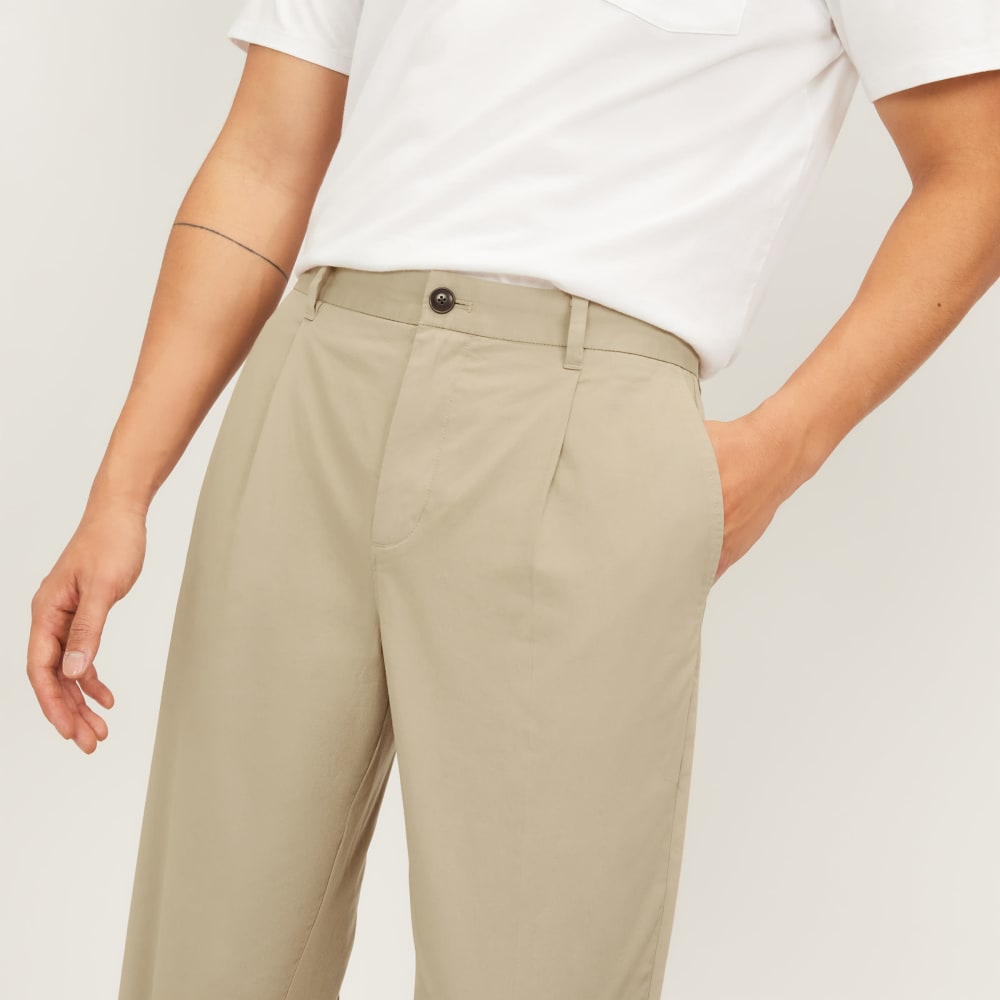 The Pleated Air Chino | Trench Coat Khaki