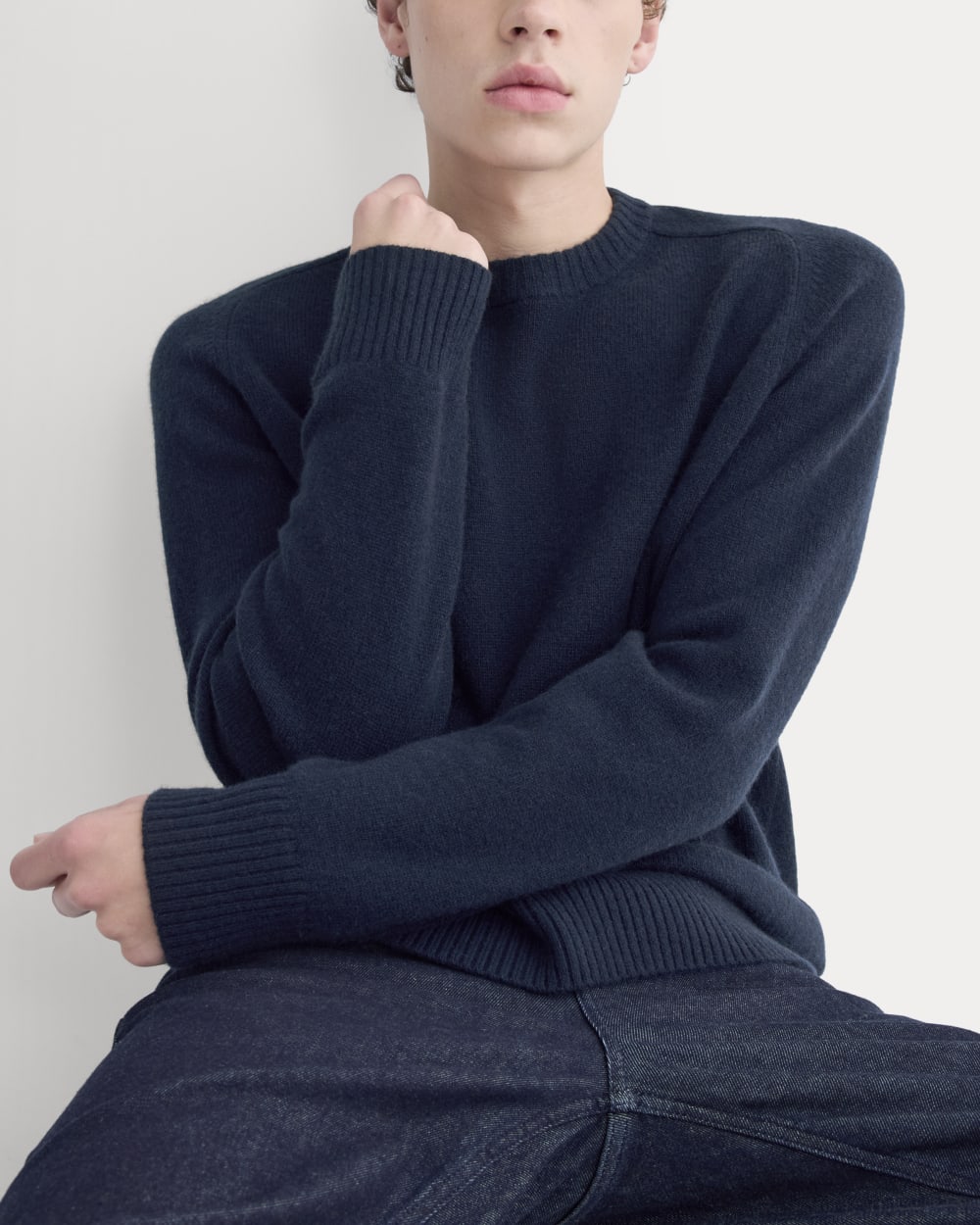 Ultrasoft Button-Down Sweater |  Navy