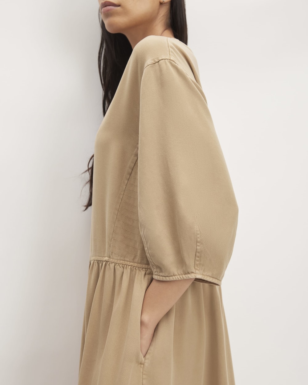 The TENCEL™ Puff-Sleeve Dress | Cornstalk