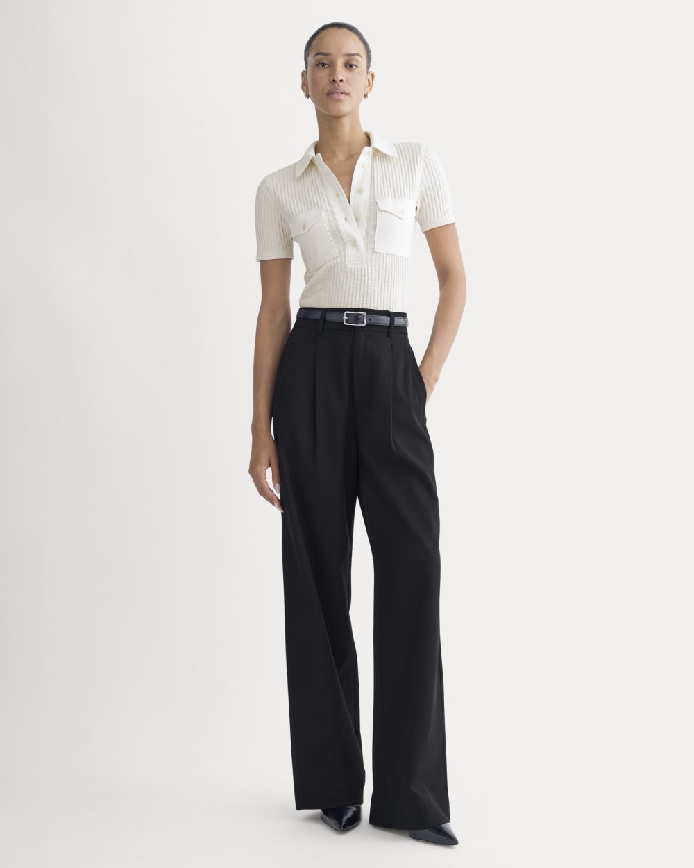 The Cozy Rib Polo | Bone