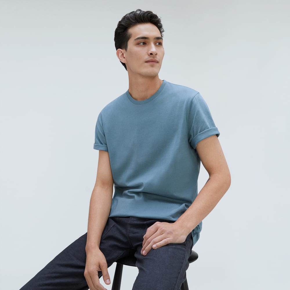 The Organic Cotton Crew | Greyish Blue