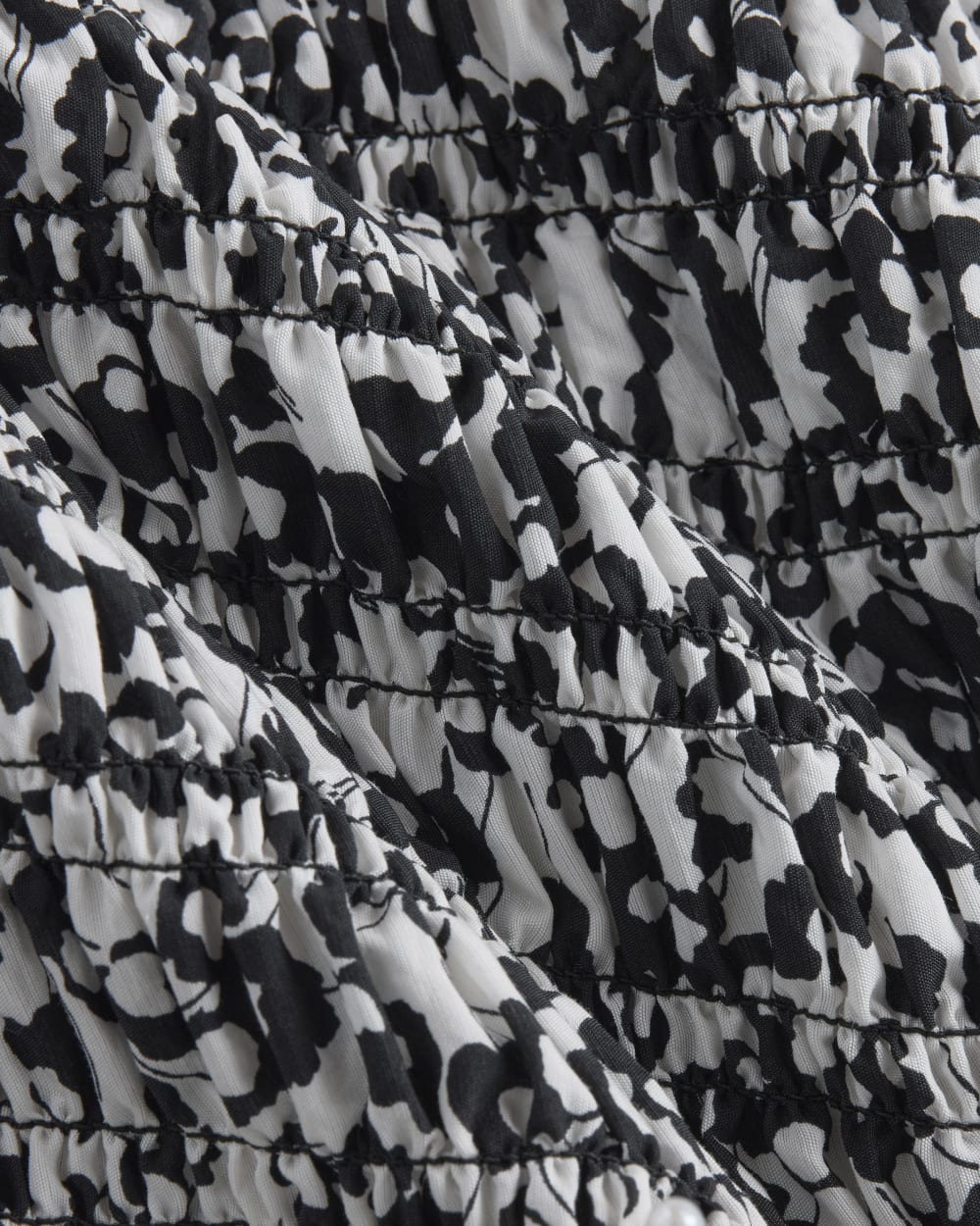 The Smocked Tank | Bone / Black Floral