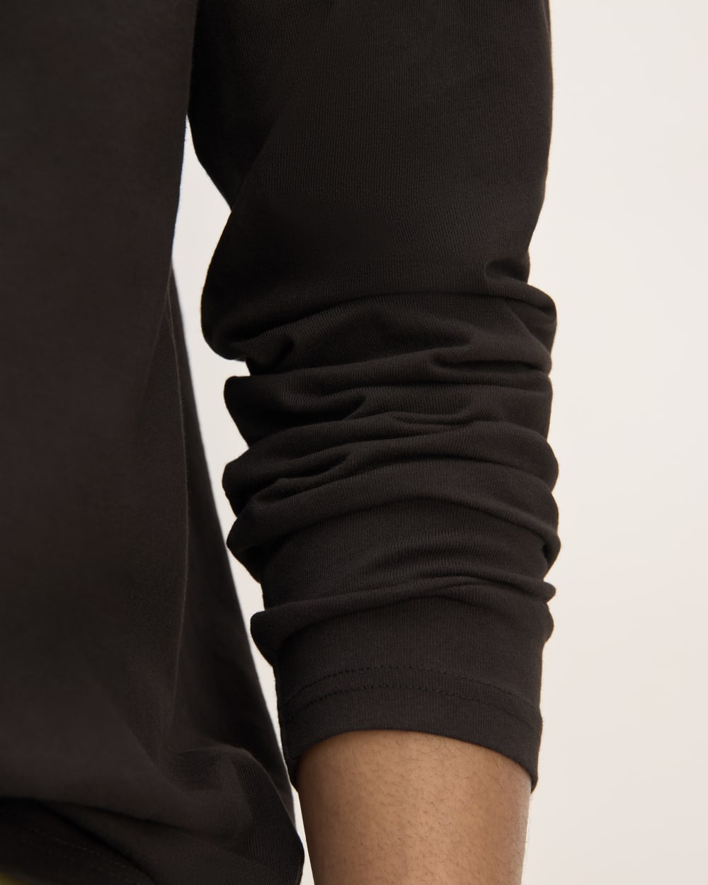 The Premium Weight Long-Sleeve Polo | Black