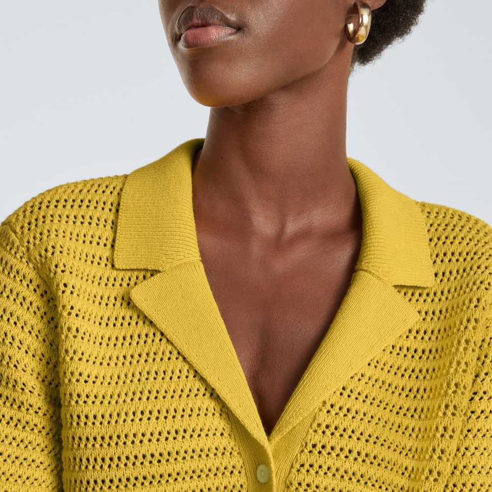 The Crochet Knit Polo | Super Lemon