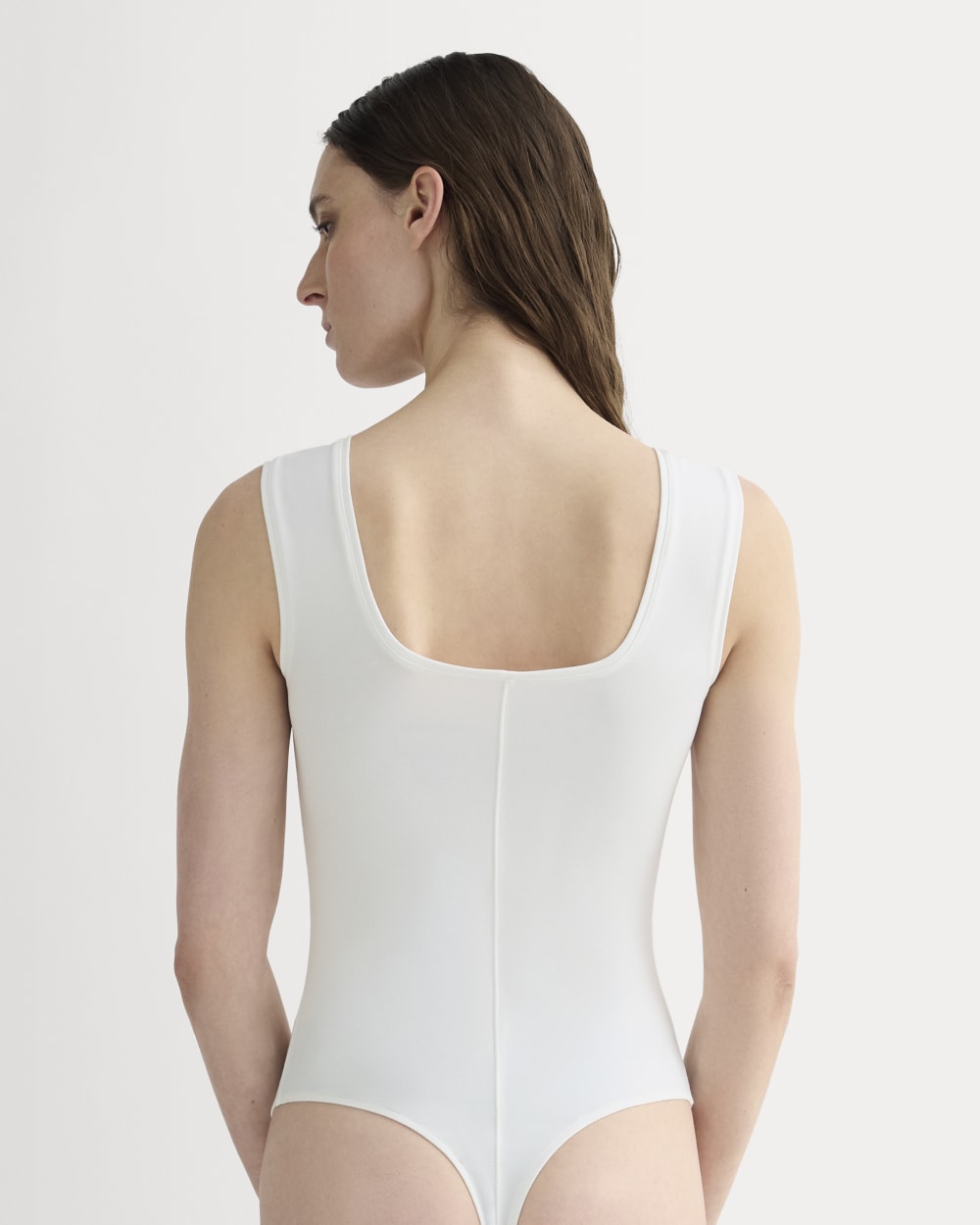 The Form Square-Neck Bodysuit | White