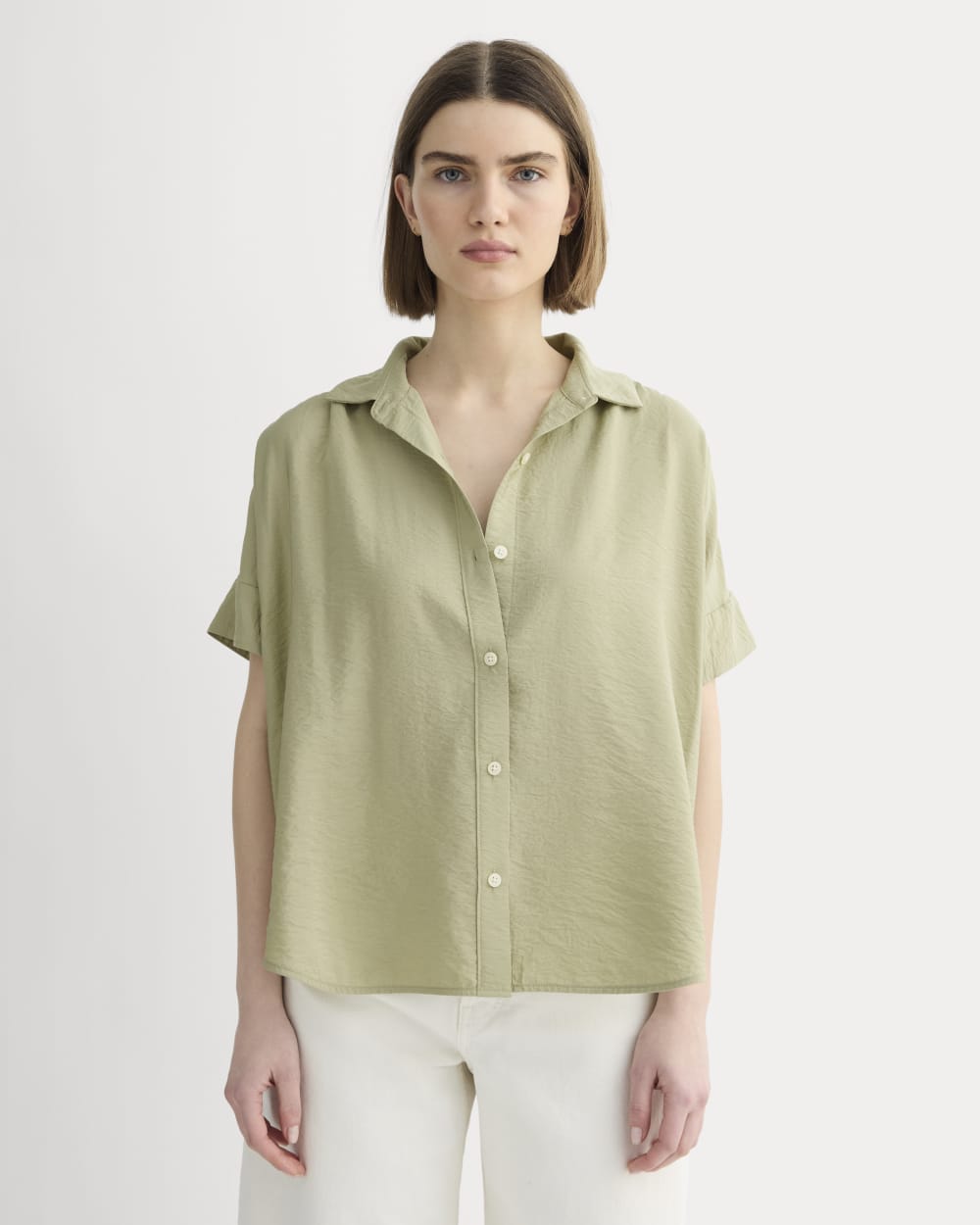The Square Shirt in SoftLuxe | Eucalyptus