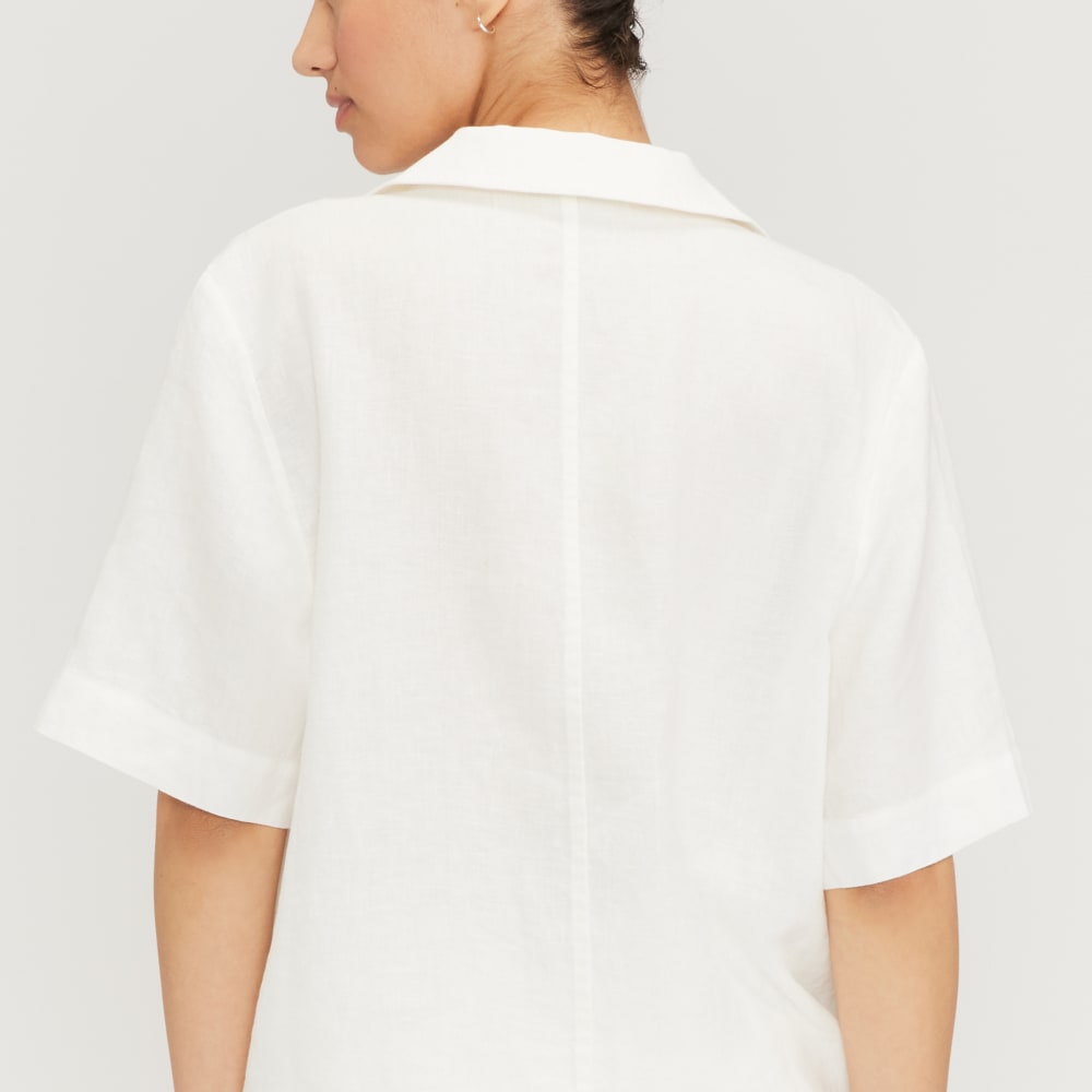 The Linen Workwear Shirt | White