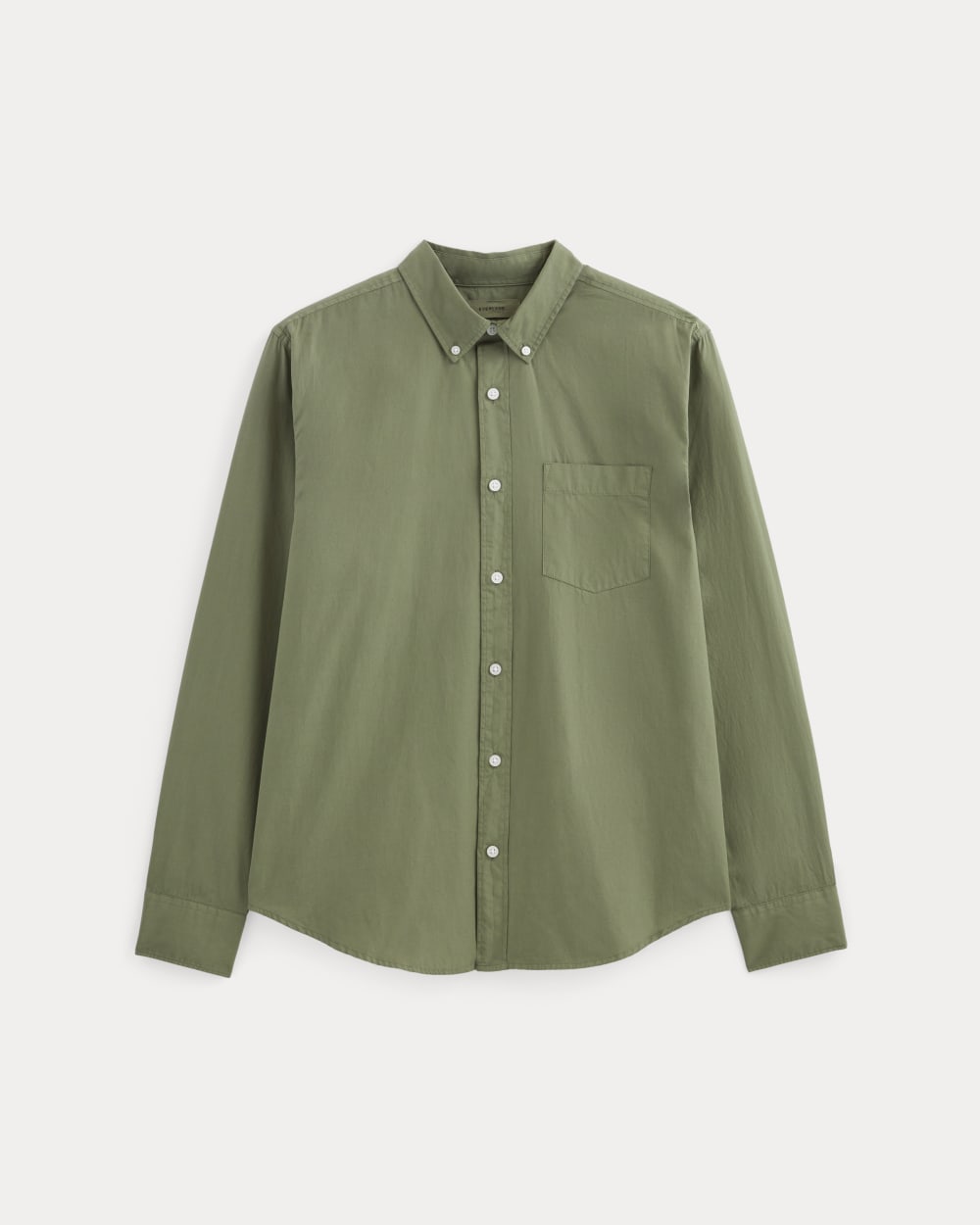 The Washed Poplin Shirt | Lichen Green