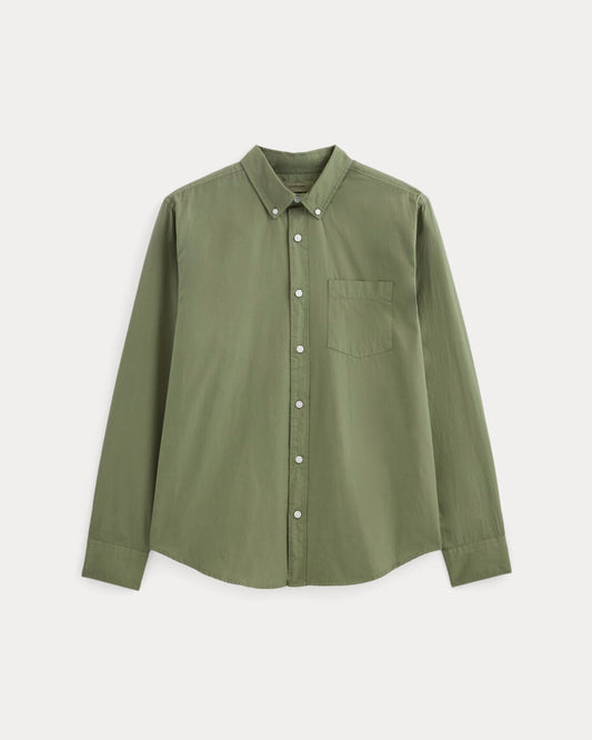 The Washed Poplin Shirt | Lichen Green