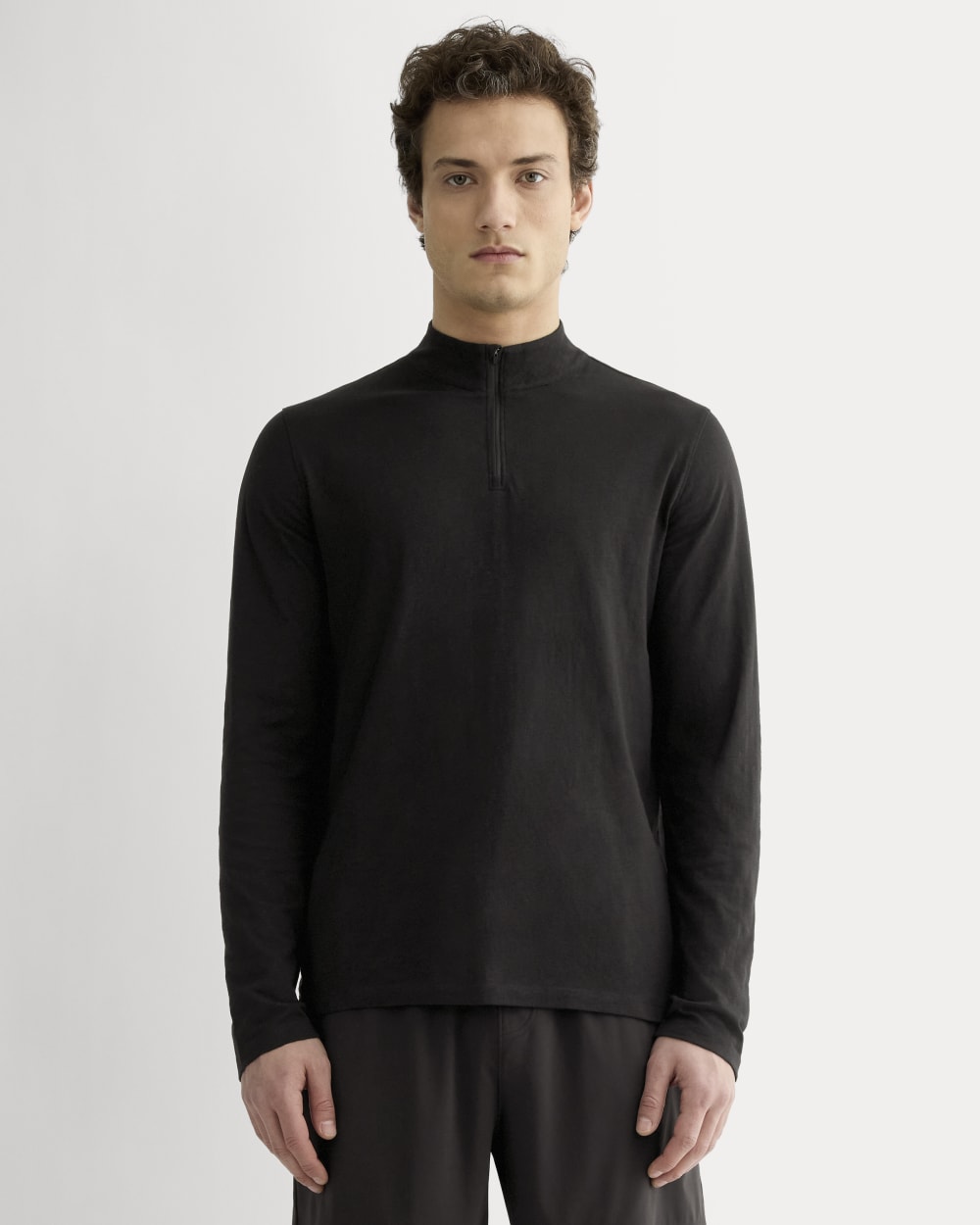The Rec Quarter-Zip | Black