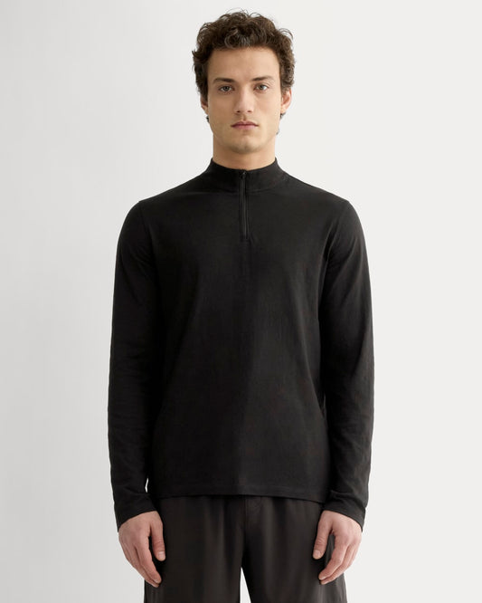 The Rec Quarter-Zip | Black