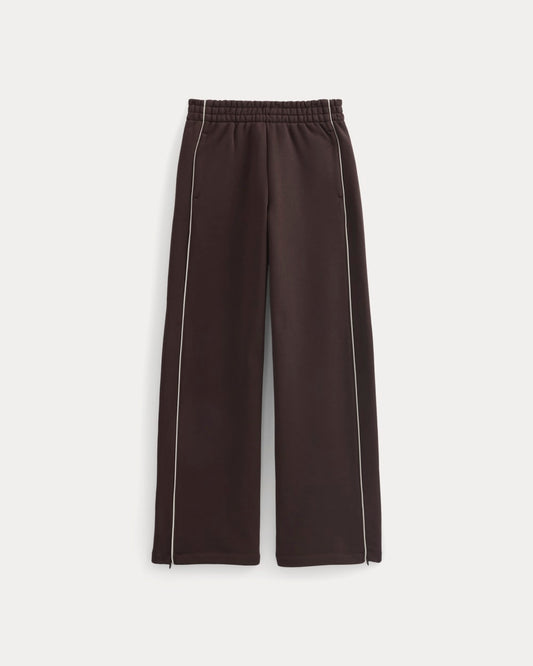 Luxe Fleece Track Pant | Dark Chocolate