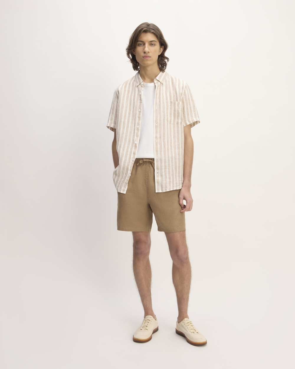The Linen Easy Short | Toasted Coconut