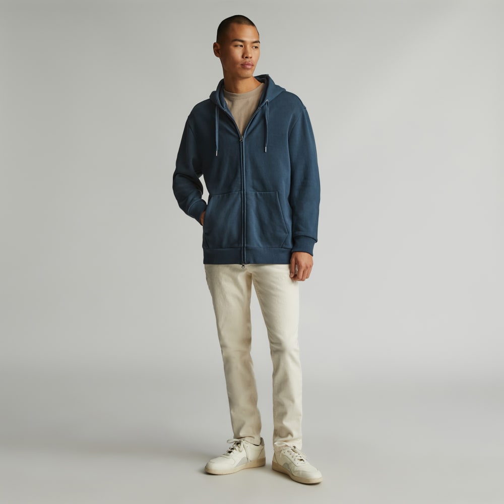 The Organic Track Full Zip | Kingfisher Blue