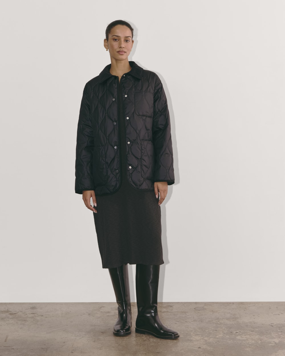 The Quilted Ranch Jacket | Black