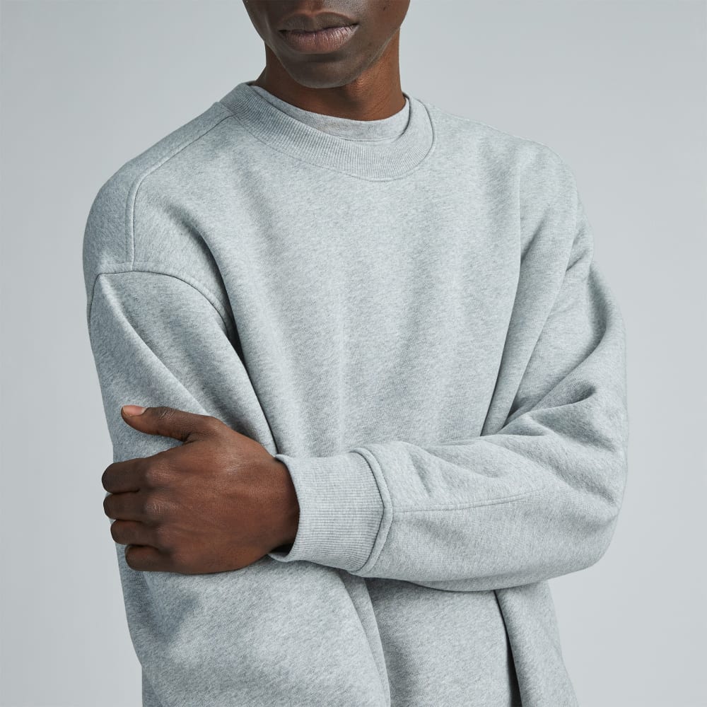 The ReTrack Crewneck Sweatshirt |  Heathered Grey