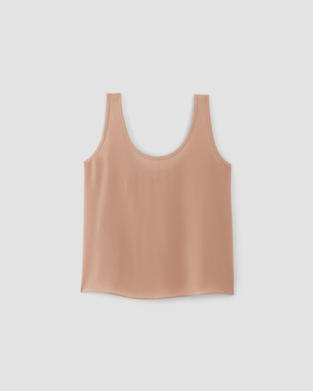 The Scoop Tank in Washable Silk | Blush Pink