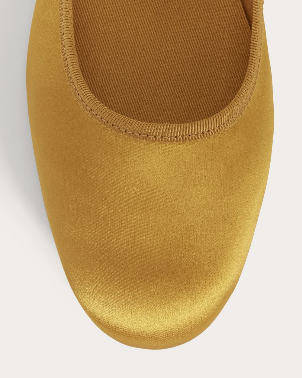 The Day Buckle Mary Jane | Golden Yellow Satin