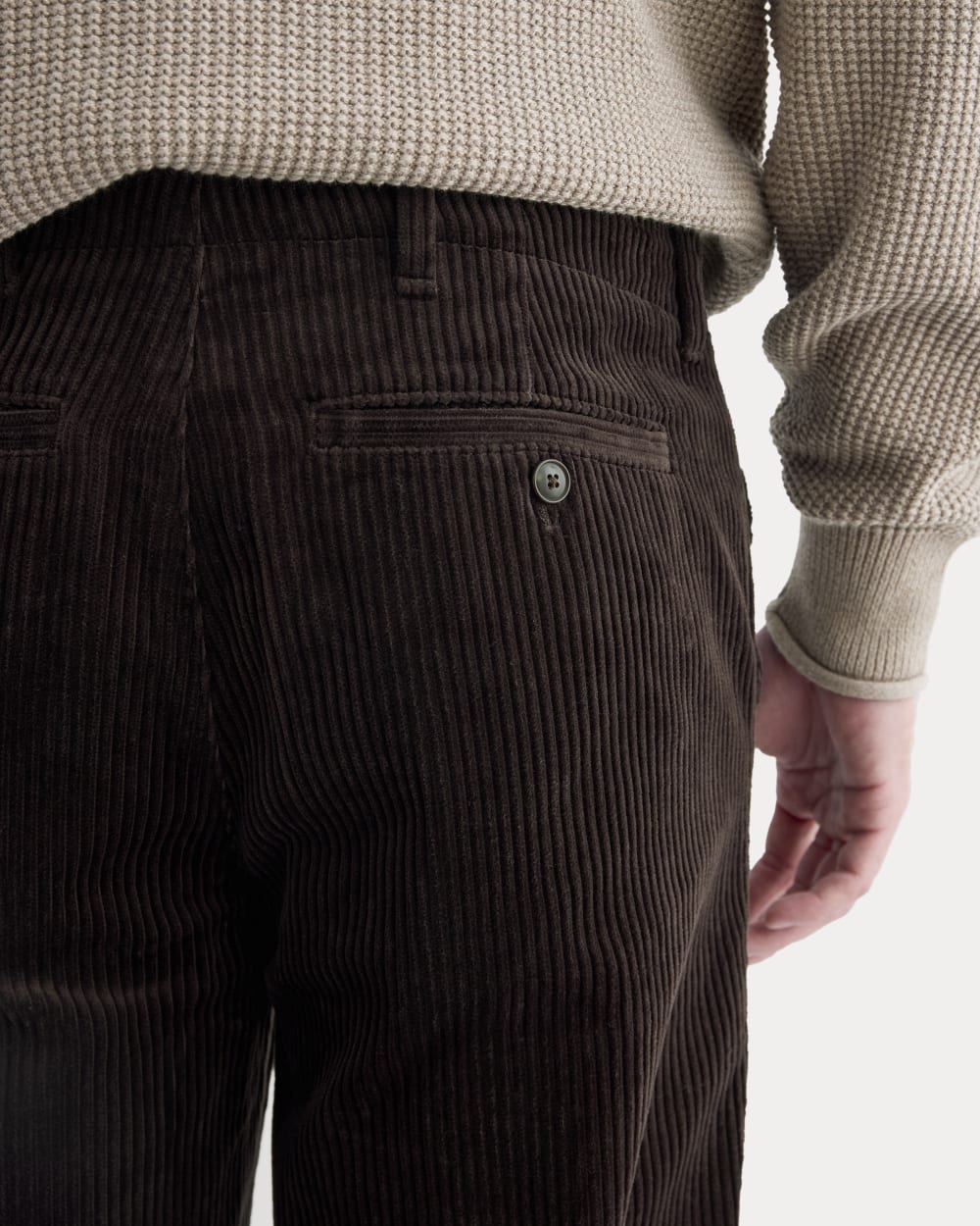 Wide Wale Corduroy Trouser | Dark Chocolate