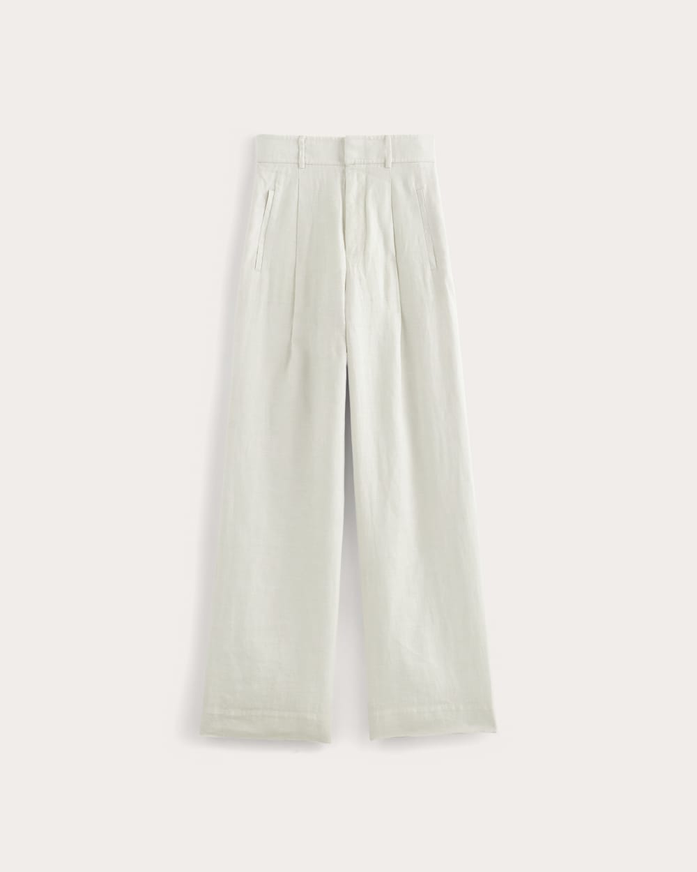 The Linen Way-High® Drape Pant  | Natural Chambray