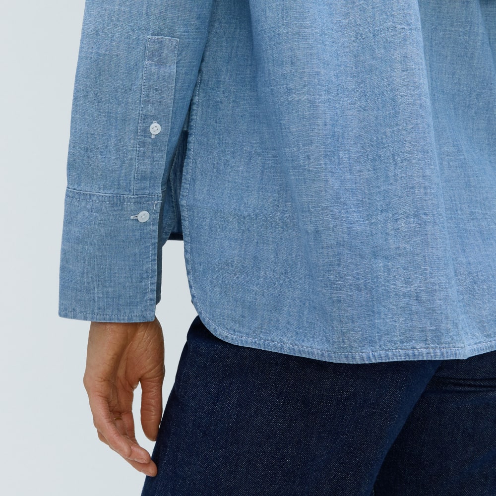 The ReChambray Boxy Shirt | Mid ReChambray